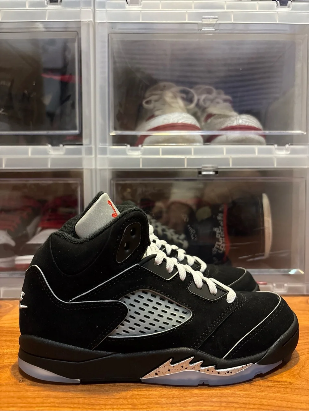 Air Jordan 5 Retro OG PS Black Metallic Reimagined HF3978-001 Szs 1Y+2Y B-Grade